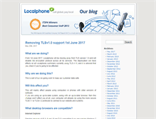 Tablet Screenshot of blog.localphone.com